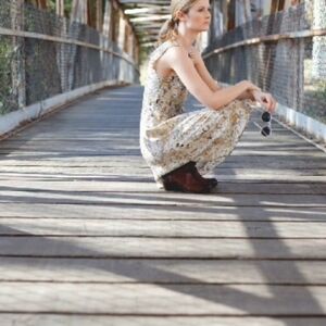 💘 MOULINETTE SOEURS (ANTHRO) Fan Cut Iberis Dress